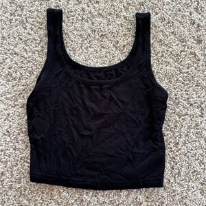 SHEIN Cropped Black Tank Top